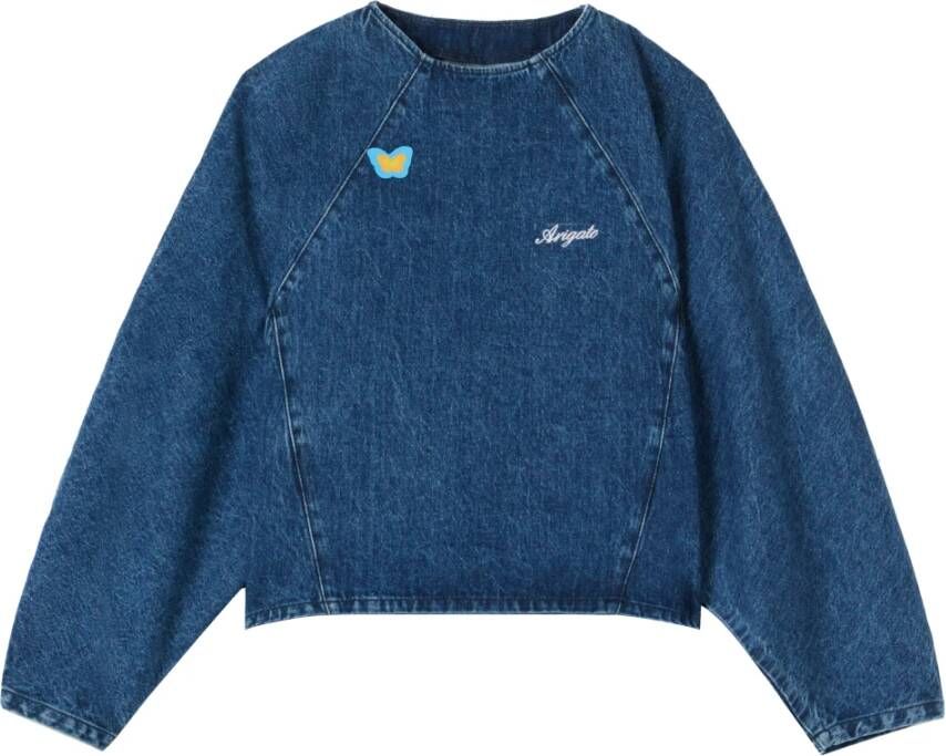 Axel Arigato Daisy Katoen Denim Sweater Blauw Dames