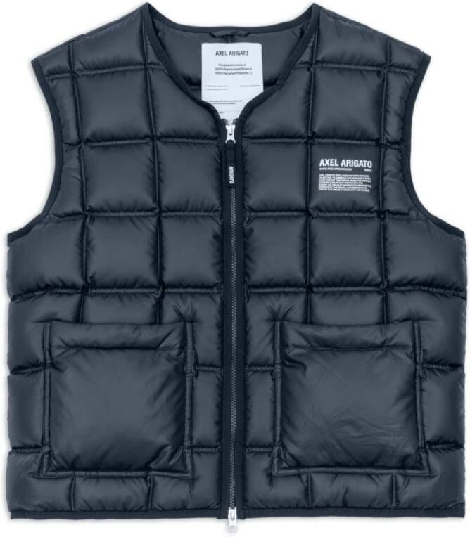 Axel Arigato Gewatteerd Donsvest Blauw Heren