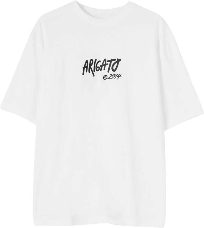 Axel Arigato Graffiti-geïnspireerd biologisch katoenen T-shirt White Heren