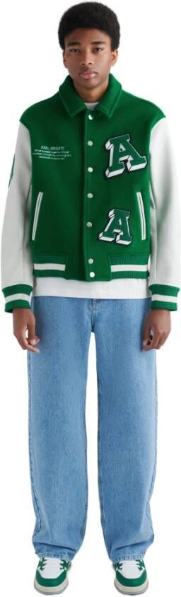 Axel Arigato Illusion Varsity Jacket Green Heren