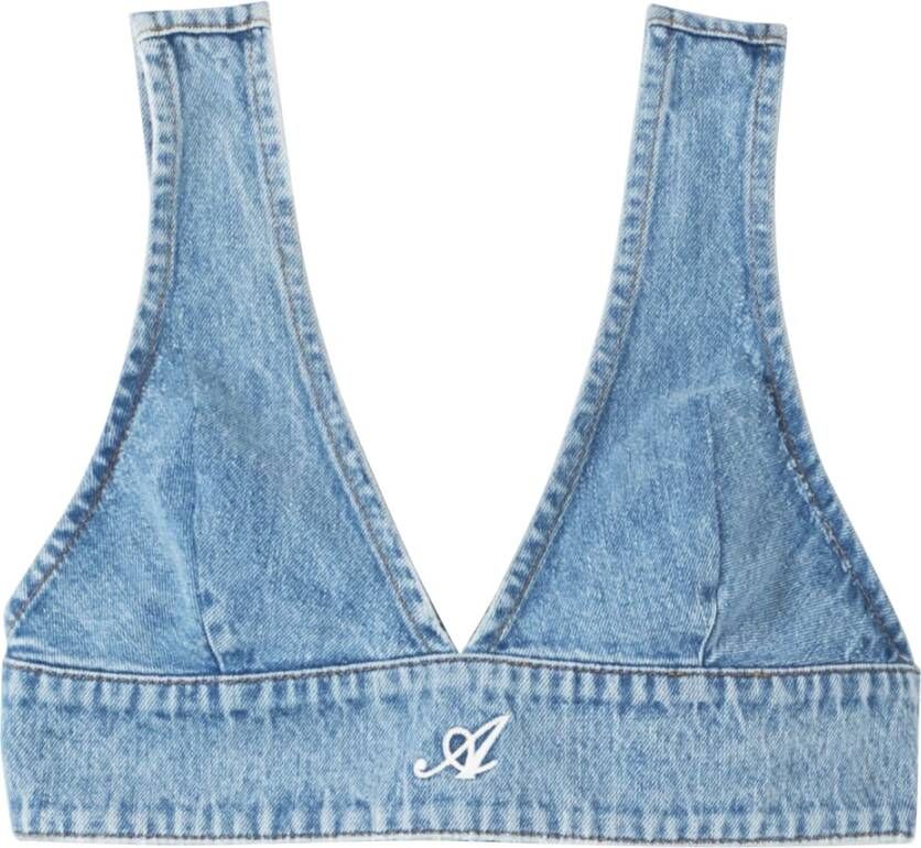 Axel Arigato "Jules Denim Top" Blauw Dames