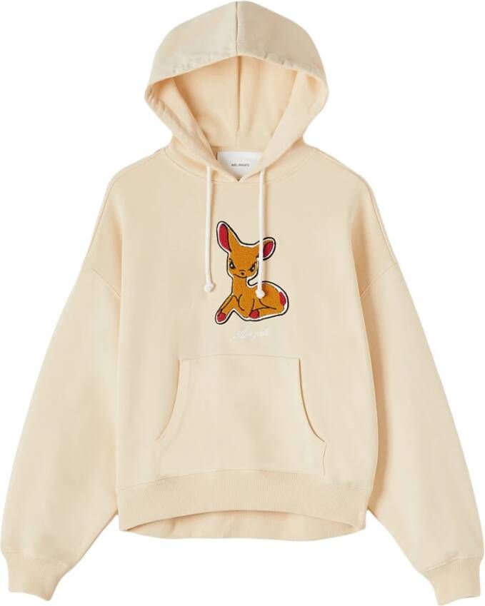Axel Arigato "Juniper Hoodie met Hert Applicatie" Geel Dames