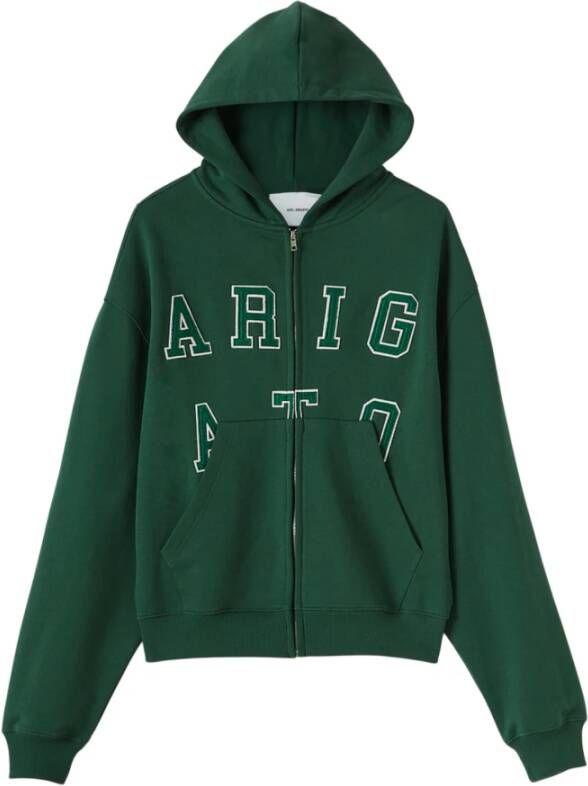 Axel Arigato Legend Zip Hoodie Groen Heren