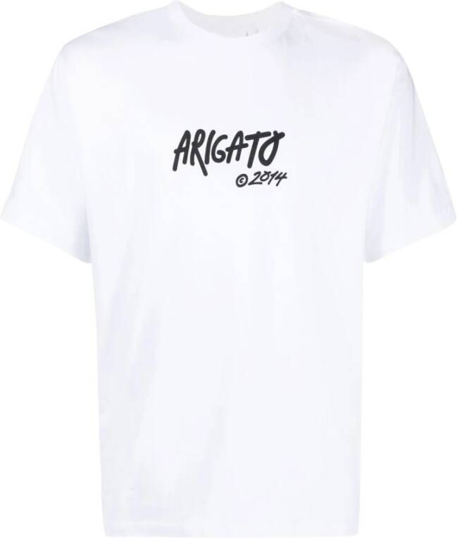 Axel Arigato Graffiti-geïnspireerd biologisch katoenen T-shirt White Heren