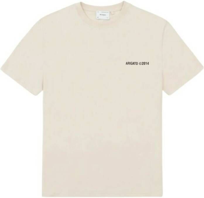 Axel Arigato Monogram T-shirt Beige Heren