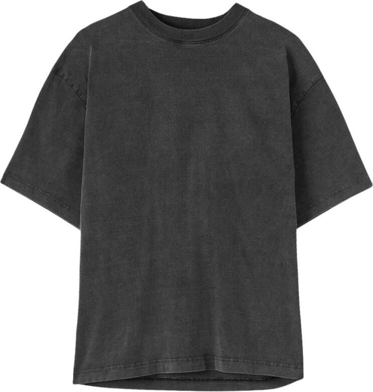 Axel Arigato "Organisch Geborduurd Oversized T-Shirt" Zwart Heren