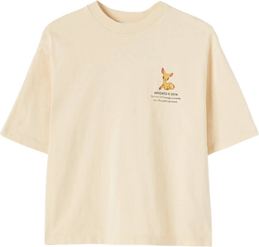 Axel Arigato Organisch Hert Print T-Shirt Geel Dames