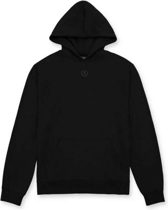 Axel Arigato "Organisch katoenen hoodie met geborduurd A-detail" Zwart Heren