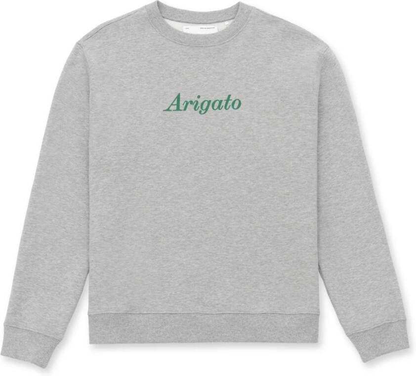 Axel Arigato Organisch katoenen logo sweatshirt Grijs Heren