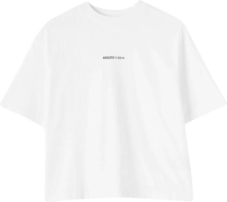 Axel Arigato Organisch Katoenen Monogram T-Shirt Wit Dames