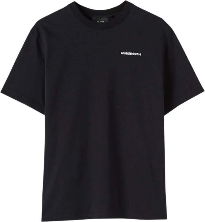 Axel Arigato "Organische Monogram T-shirt" Zwart Heren