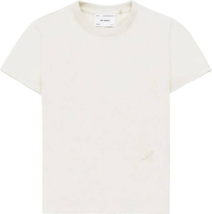 Axel Arigato "Pale Beige Slim T-shirt" Beige Dames