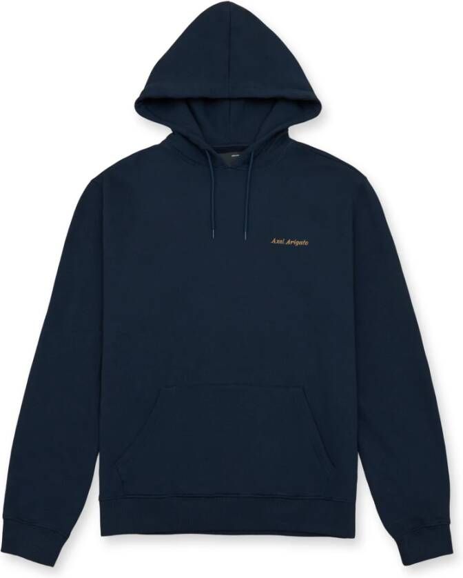 Axel Arigato Premium biologisch katoenen hoodie Blauw Heren