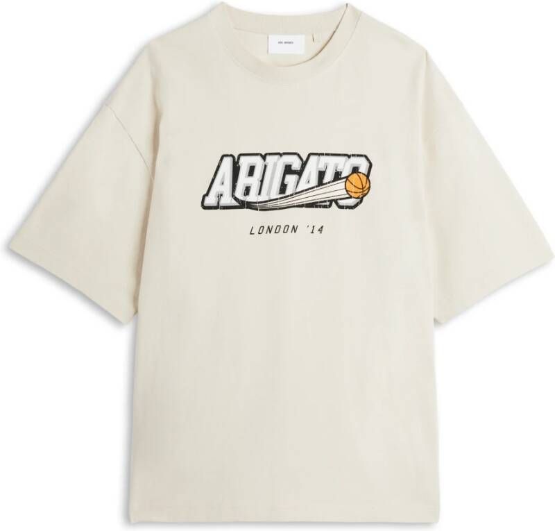 Axel Arigato Score T-shirt Beige Heren