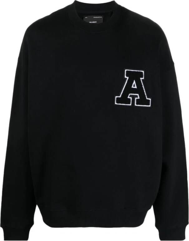 Axel Arigato Team Katoenen Sweatshirt met Borduursel Black Heren