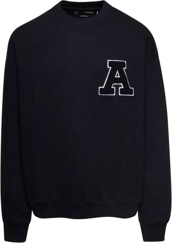 Axel Arigato Team Katoenen Sweatshirt met Borduursel Black Heren