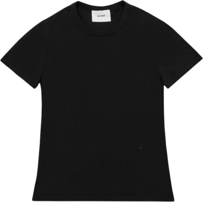 Axel Arigato "Verhoogde Slim Fit T-shirt" Zwart Dames