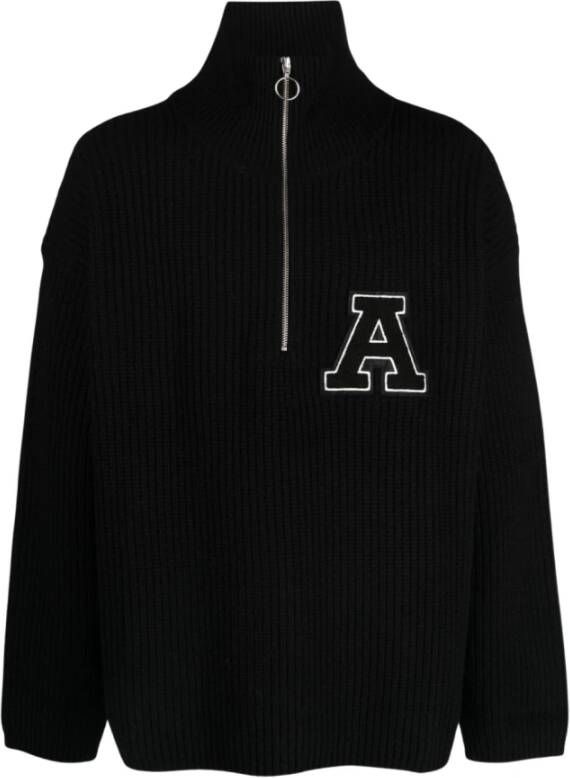 Axel Arigato Zwarte Aw23 Heren Turtleneck Sweater Zwart Heren