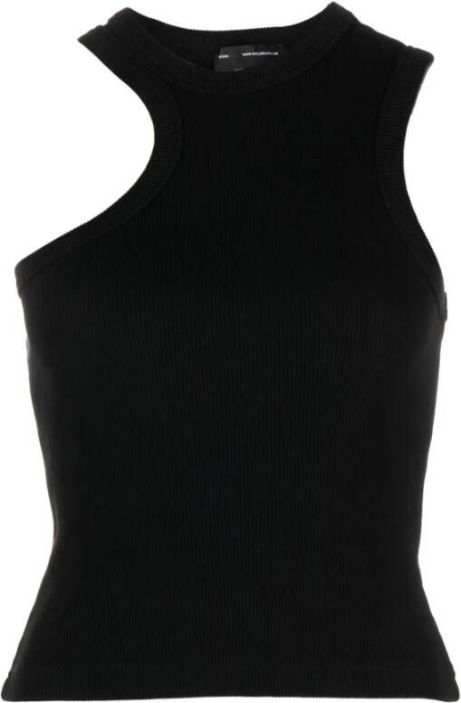 Axel Arigato Zwarte Script A Scoop Tank Top Black Dames