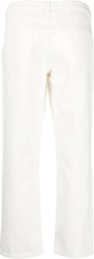 BA&SH Devon Natural Rechte Pijp Jeans White Dames