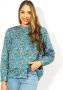 BA&SH Groen en Blauw Bloemenprint Blouse Meerkleurig Dames - Thumbnail 1