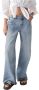 BA&SH Lichtblauwe Wide Jeans Elgo Model Blauw Dames - Thumbnail 1