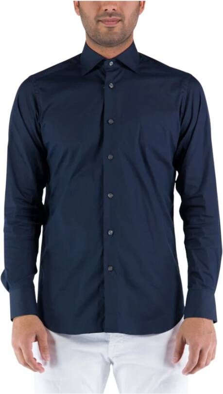 Bagutta Alledaagse t-Overhemd Blauw Heren