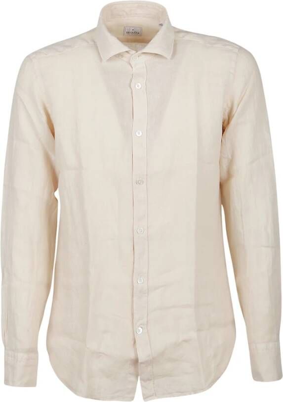 Bagutta Casual overhemd Beige Heren