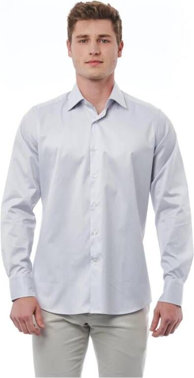 Bagutta Gray Cotton Overhemd Grijs Heren