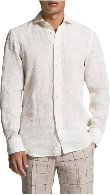BALDESSARINI Casual overhemd White Heren