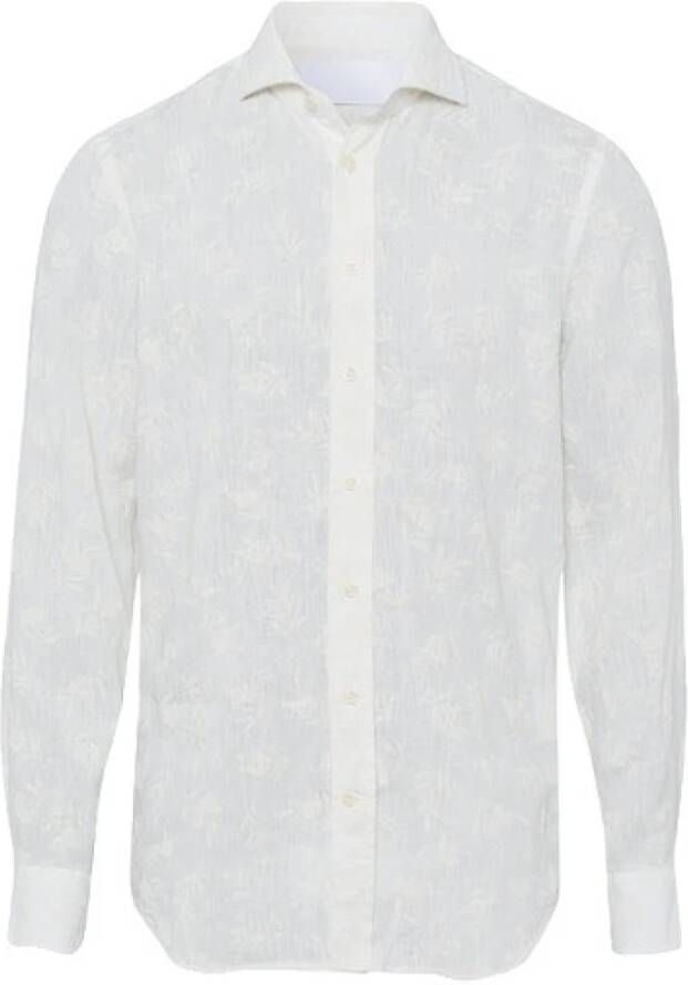 BALDESSARINI Casual overhemd White Heren