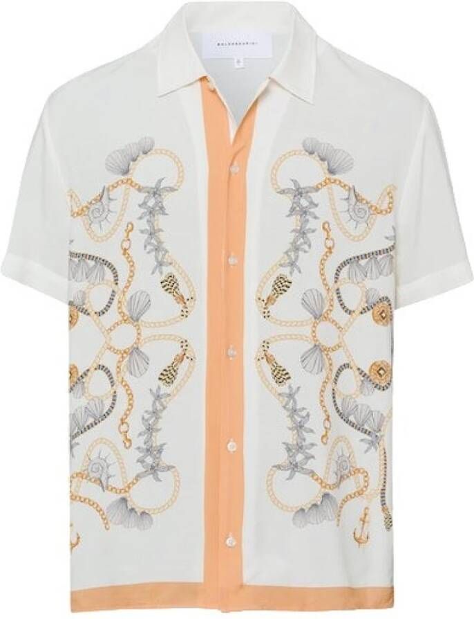 BALDESSARINI Short Sleeve Shirts Beige Heren