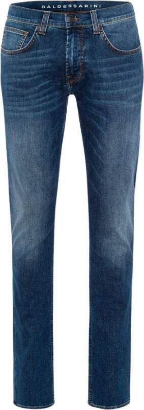BALDESSARINI Vintage Slim Fit Jeans met Comfortabele Katoen-Stretch Blue Heren