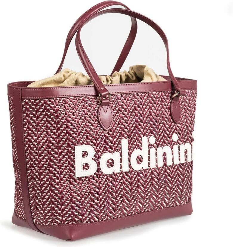 Baldinini Leren Tote Tas Red Dames - Foto 3