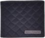 Baldinini Black woven leather cardholder Zwart Heren - Thumbnail 1