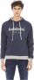 Baldinini Blauwe katoenen fleece hoodie met logo Blue Heren - Thumbnail 1
