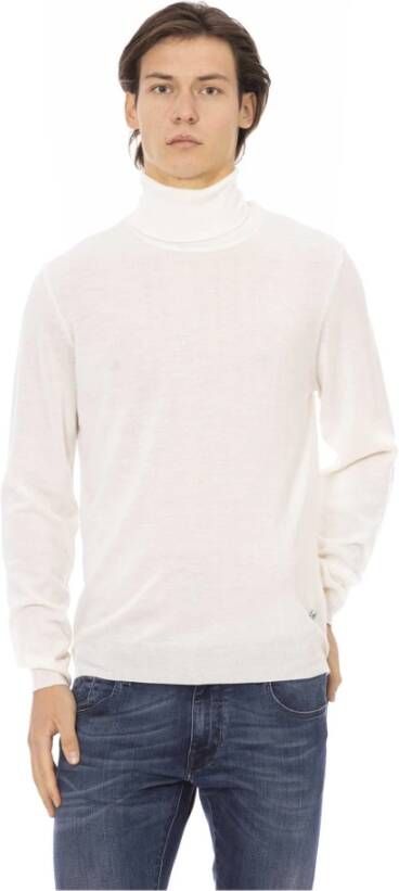 Baldinini Verrijk je Wintergarderobe met Iconische Turtleneck Sweater Wit Heren