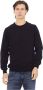 Baldinini Handtekening Monogram Crewneck Sweater Blue Heren - Thumbnail 1