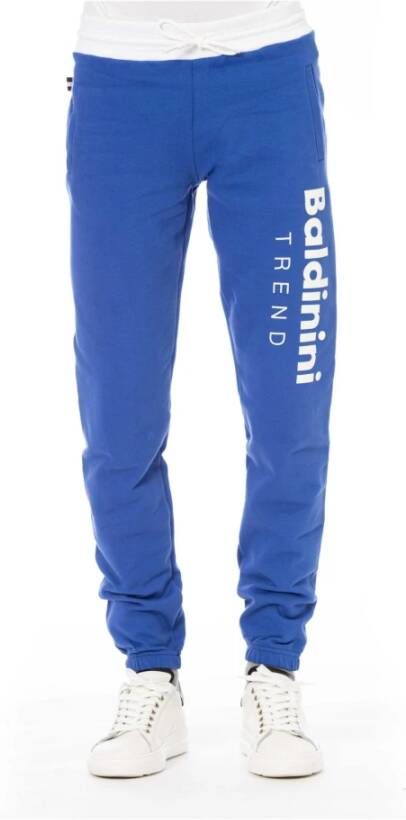 Baldinini Sportieve Sweatpants met Trekkoordsluiting Blue Heren