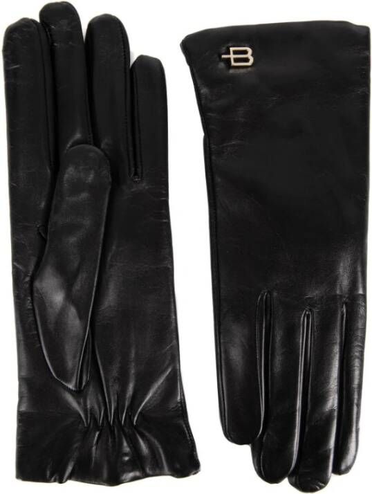 Baldinini Dames Leren Handschoenen Zwart Dames
