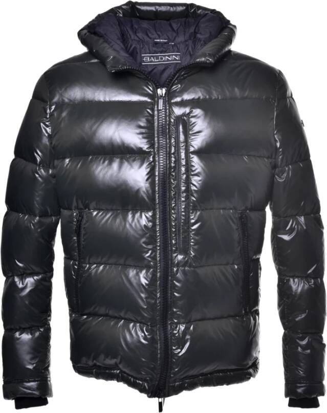 Baldinini Down jacket in green nylon Groen Heren