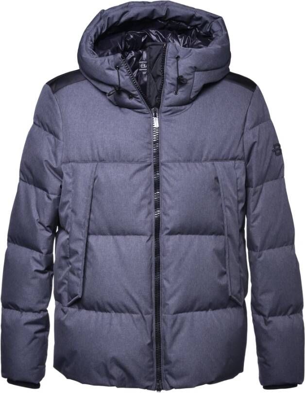 Baldinini Down jacket in grey fabric Grijs Heren