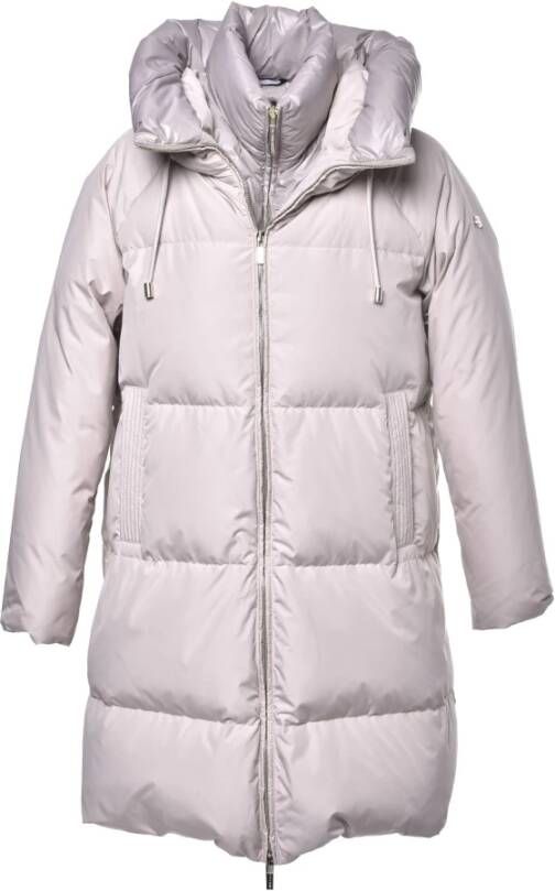 Baldinini Gewatteerde jas in taupe nylon Beige Dames