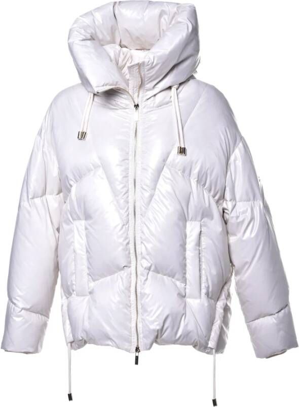 Baldinini Down jacket in white nylon Wit Dames