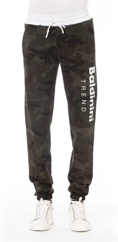Baldinini Sportieve joggingbroek met trekkoord Green Heren