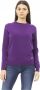 Baldinini Comfortabele en stijlvolle trui met ronde hals Purple Dames - Thumbnail 1