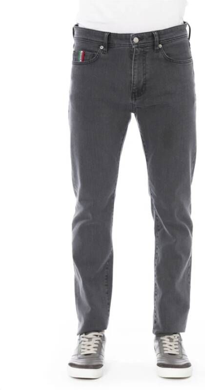 Baldinini Tijdloze Regular Jeans voor Moderne Mannen Gray Heren