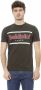 Baldinini Groen Katoenen T-Shirt met Opvallende Print Green Heren - Thumbnail 1