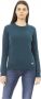 Baldinini Groene Wollen Trui Handtekening Monogram Crewneck Green Dames - Thumbnail 1