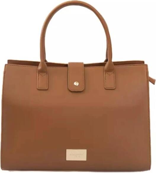 Baldinini Elegante Bruine Schoudertas met Gouden Accenten Brown Dames